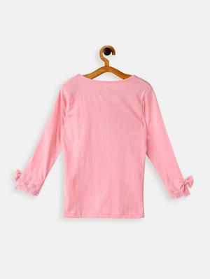 pink cotton jersey regular tee - 17422319 - Standard Image - 2