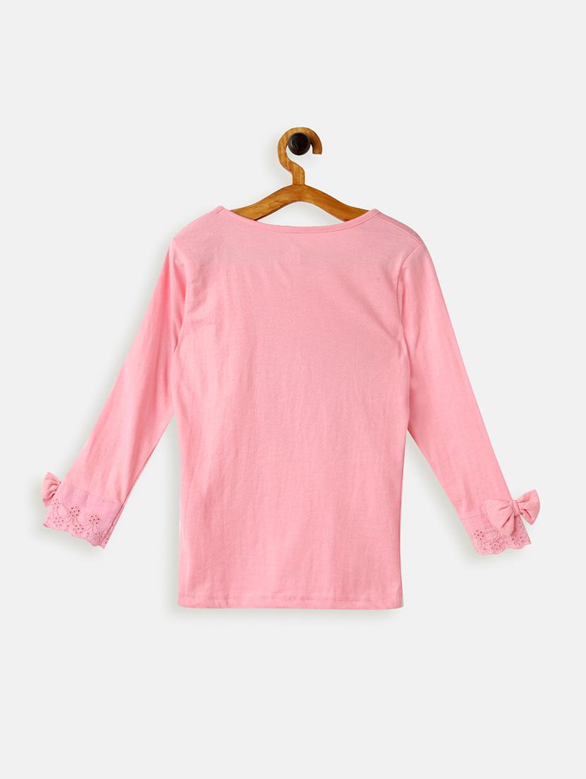 pink cotton jersey regular tee - 17422319 - Zoom Image - 2