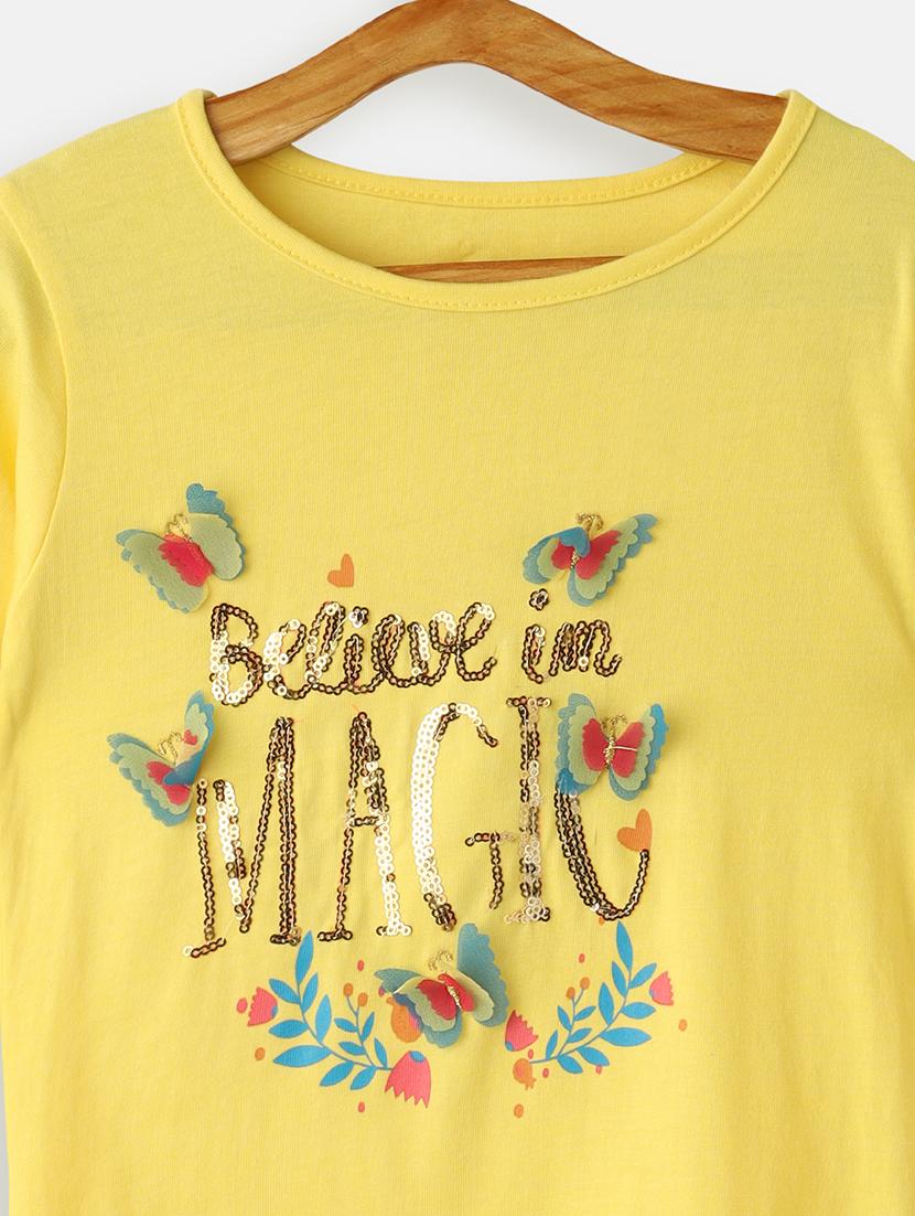 yellow cotton jersey regular tee - 17422320 - Zoom Image - 3