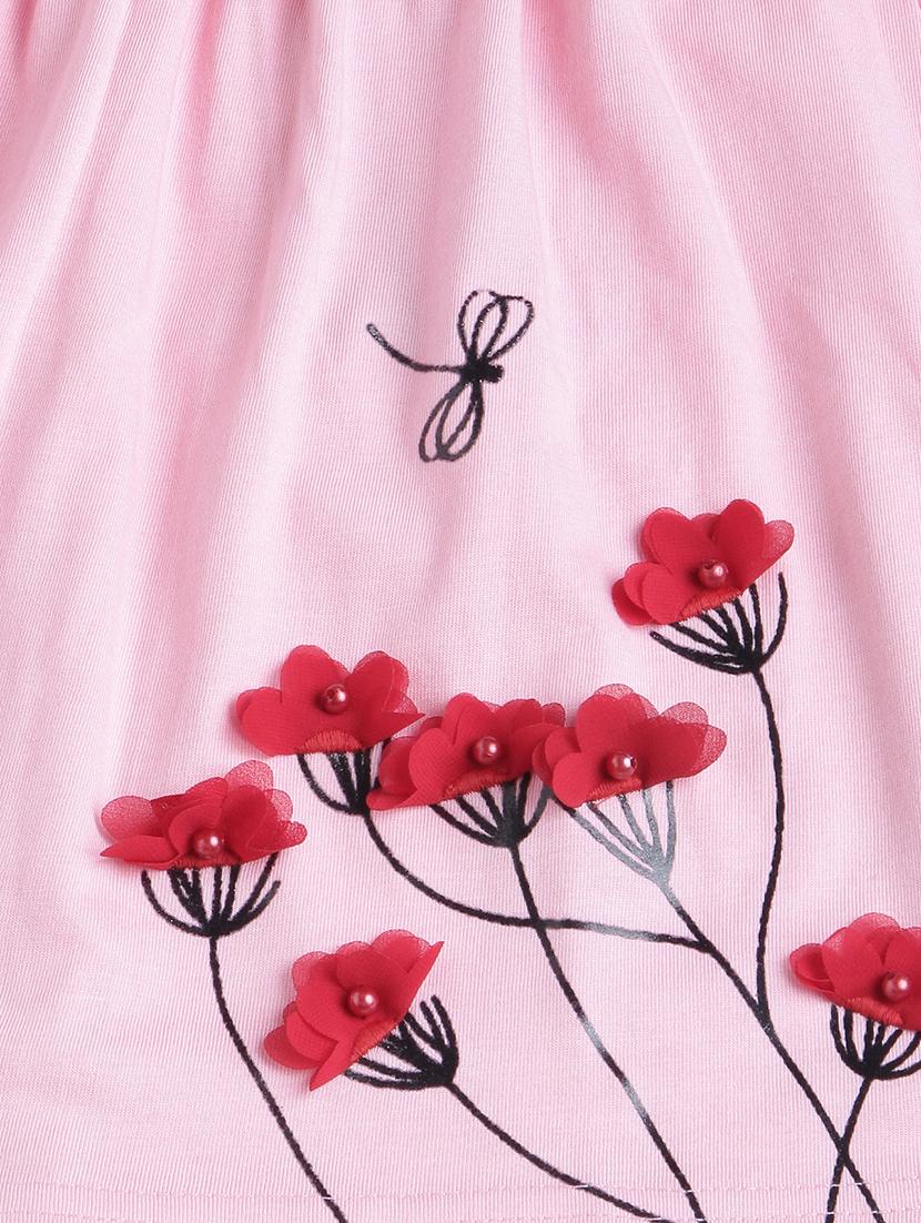 pink cotton jersey regular tee - 17422322 - Zoom Image - 3