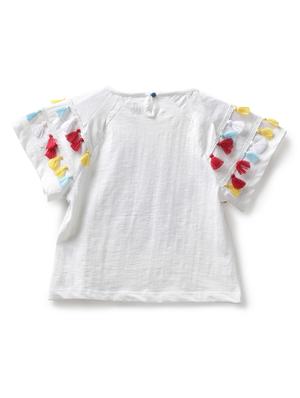 white cotton jersey regular tee - 17422323 - Standard Image - 2