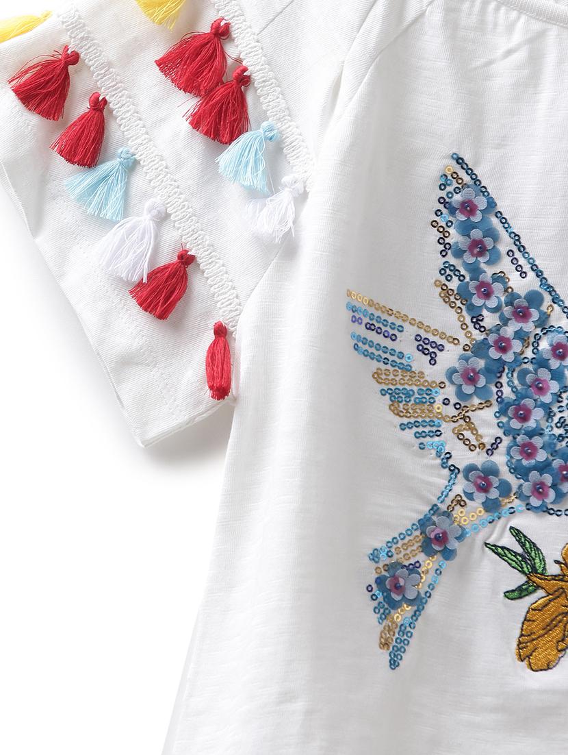 white cotton jersey regular tee - 17422323 - Zoom Image - 3