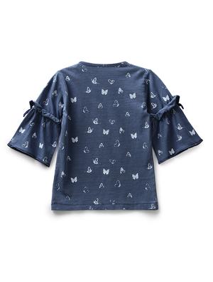 blue cotton jersey regular tee - 17422325 - Standard Image - 2