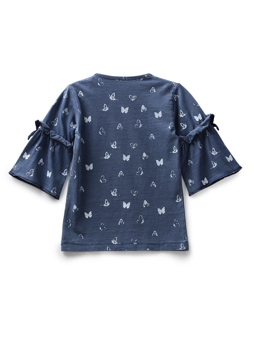 blue cotton jersey regular tee - 17422325 - Zoom Image - 2
