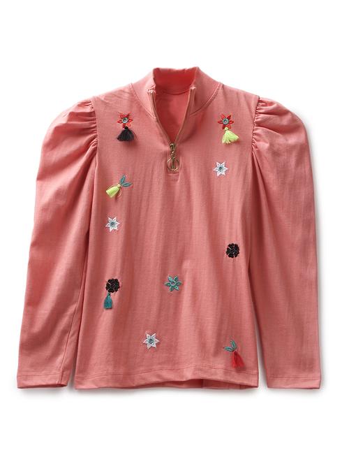 pink cotton jersey regular tee - 17422326 - Standard Image - 1