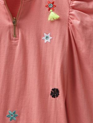 pink cotton jersey regular tee - 17422326 - Standard Image - 4