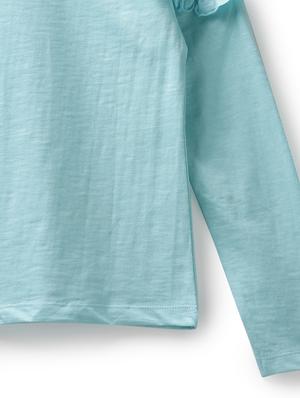 blue cotton jersey regular tee - 17422328 - Standard Image - 3