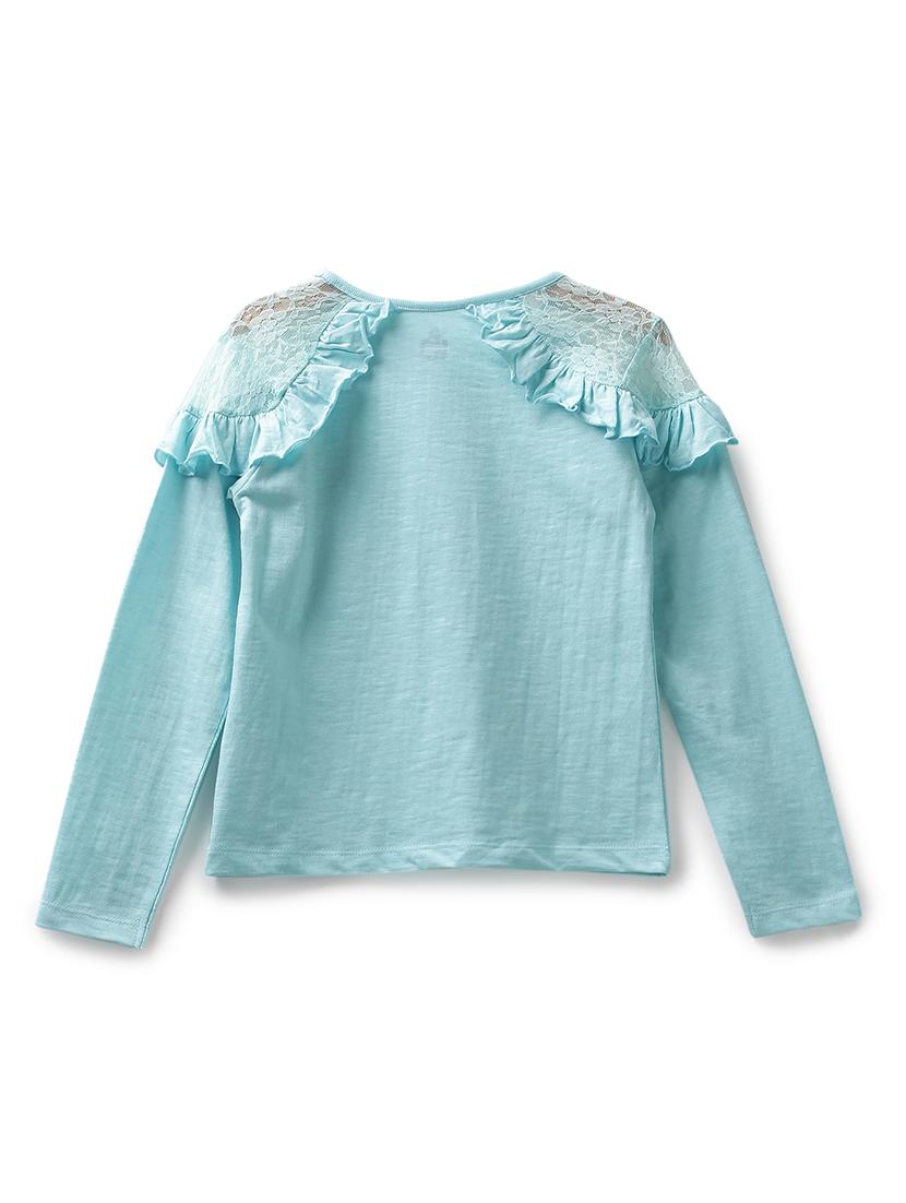 blue cotton jersey regular tee - 17422328 - Zoom Image - 2