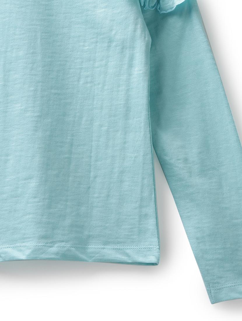 blue cotton jersey regular tee - 17422328 - Zoom Image - 3