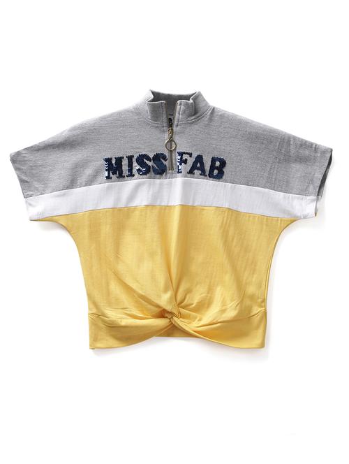 yellow cotton jersey regular tee - 17422332 - Standard Image - 1