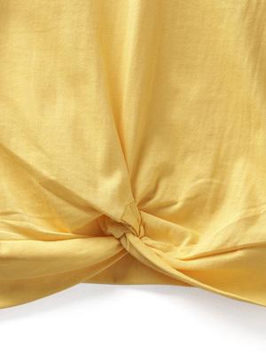 yellow cotton jersey regular tee - 17422332 - Standard Image - 3