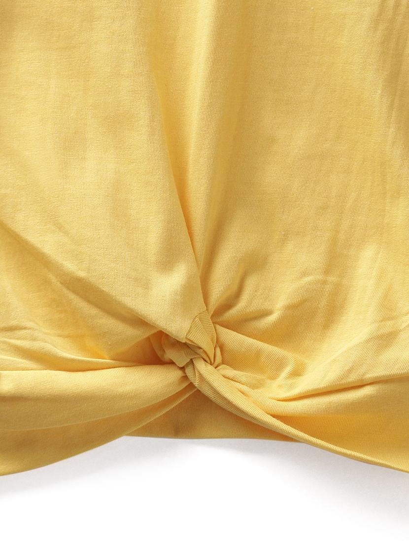 yellow cotton jersey regular tee - 17422332 - Zoom Image - 3