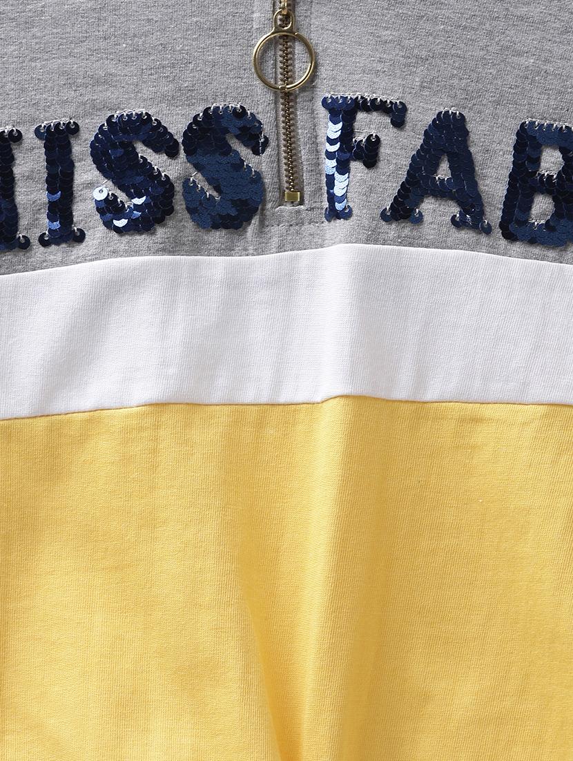 yellow cotton jersey regular tee - 17422332 - Zoom Image - 4