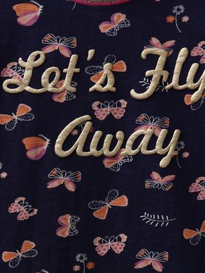 blue cotton jersey regular tee - 17422333 - Standard Image - 4
