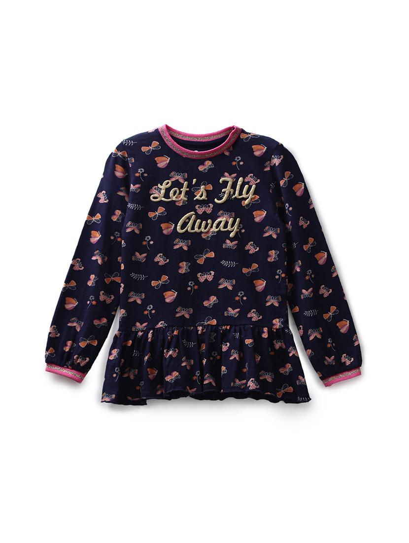 blue cotton jersey regular tee - 17422333 - Zoom Image - 1
