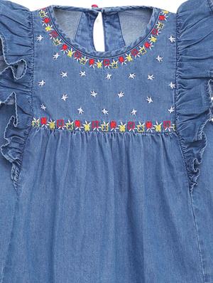 blue cotton regular top - 17422344 - Standard Image - 3