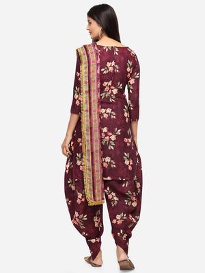 floral unstitched suit - 17422392 - Standard Image - 3