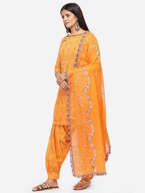 floral unstitched suit - 17422399 - Standard Image - 2