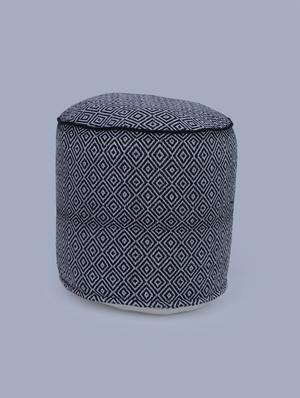 beautiful cylindrical diamond cotton pouf - 17422545 - Standard Image - 3