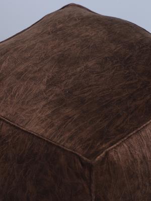 beautiful textured print velvet pouf - 17422554 - Standard Image - 4