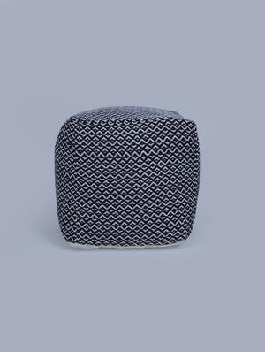 beautiful chevron cotton pouf - 17422568 - Standard Image - 2