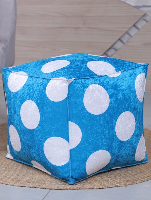 beautiful large polka dot printed pouf - 17422578 - Standard Image - 1