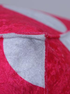 beautiful large polka dot printed pouf - 17422579 - Standard Image - 5