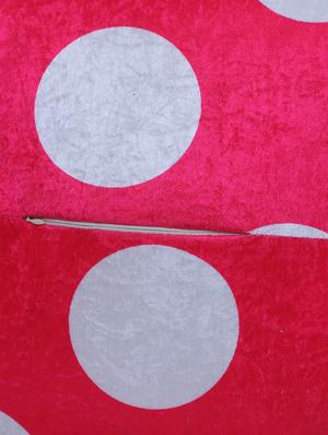 beautiful large polka dot printed pouf - 17422579 - Standard Image - 6