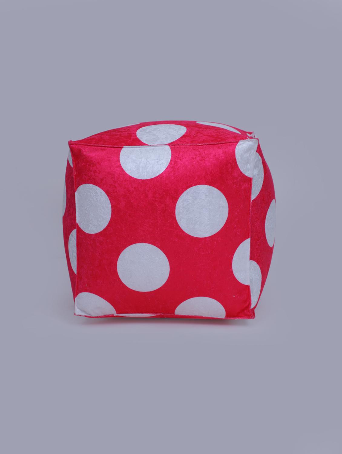 beautiful large polka dot printed pouf - 17422579 - Zoom Image - 2