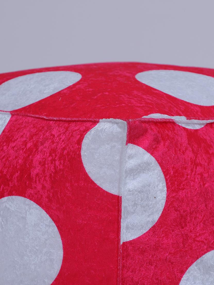 beautiful large polka dot printed pouf - 17422579 - Zoom Image - 4