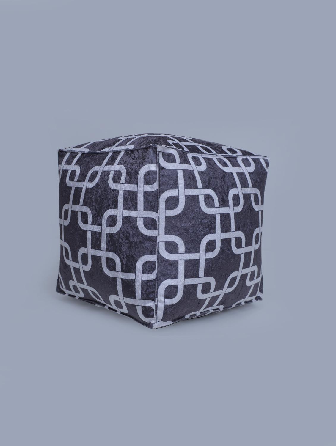 beautiful link printed pouf - 17422582 - Zoom Image - 3