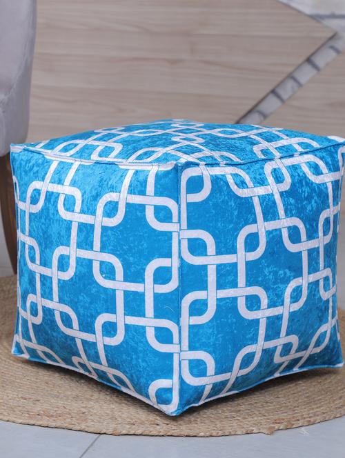 beautiful link printed pouf - 17422583 - Standard Image - 1