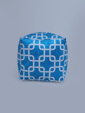 beautiful link printed pouf - 17422583 - Standard Image - 2