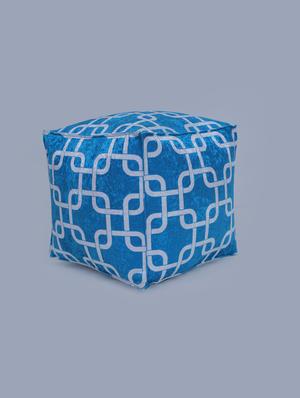 beautiful link printed pouf - 17422583 - Standard Image - 3