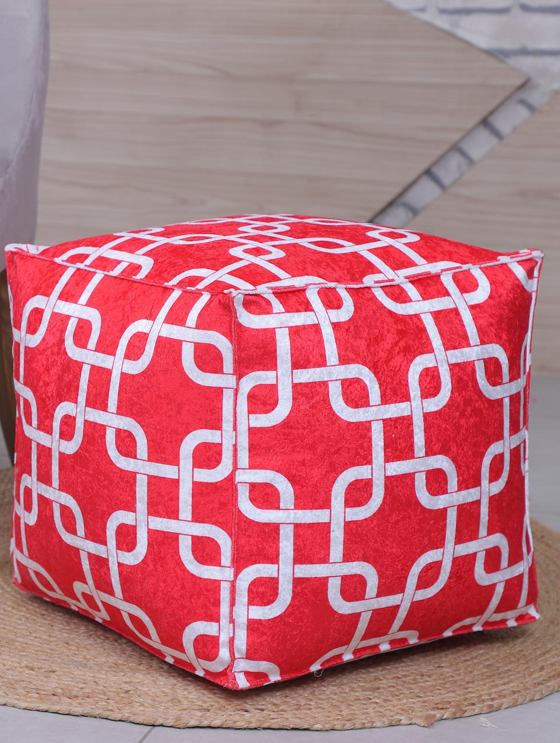 beautiful link printed pouf - 17422585 - Zoom Image - 1