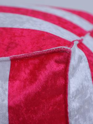 beautiful vertical stripe printed pouf - 17422589 - Standard Image - 5