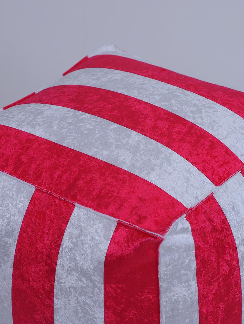 beautiful vertical stripe printed pouf - 17422589 - Zoom Image - 6