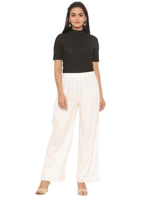 mid rise solid palazzo - 17422818 - Standard Image - 4