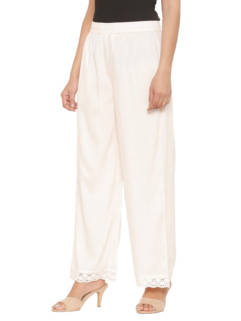 mid rise solid palazzo - 17422818 - Zoom Image - 2