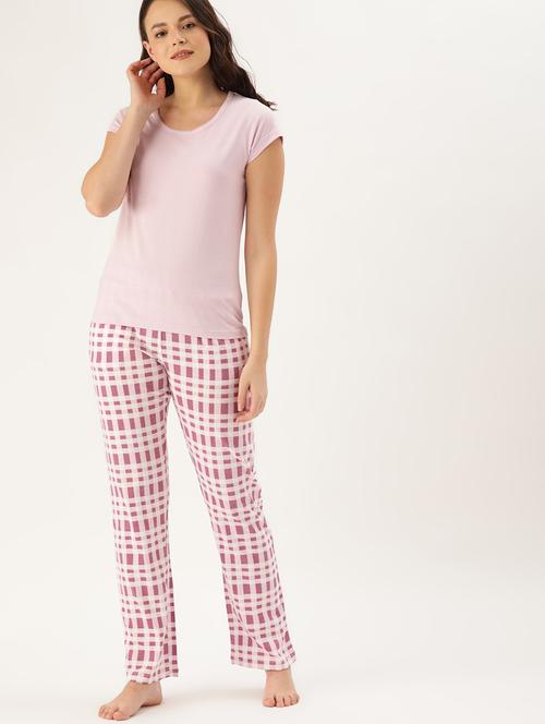 multi colored cotton pyjama set nightwear - 17422835 - Standard Image - 1