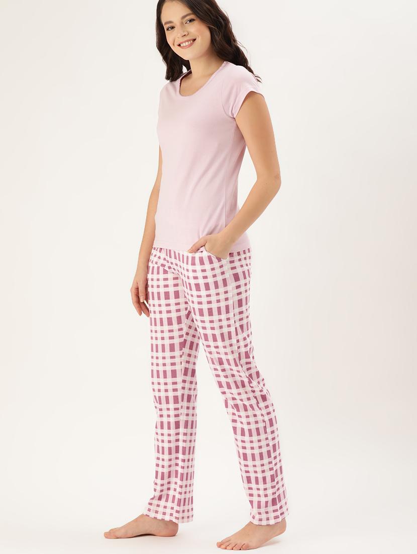 multi colored cotton pyjama set nightwear - 17422835 - Zoom Image - 2