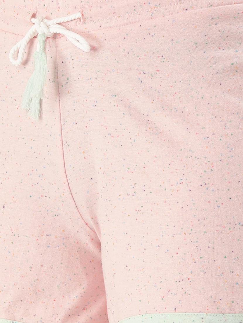 pink cotton blend shorts set nightwear - 17422837 - Zoom Image - 5