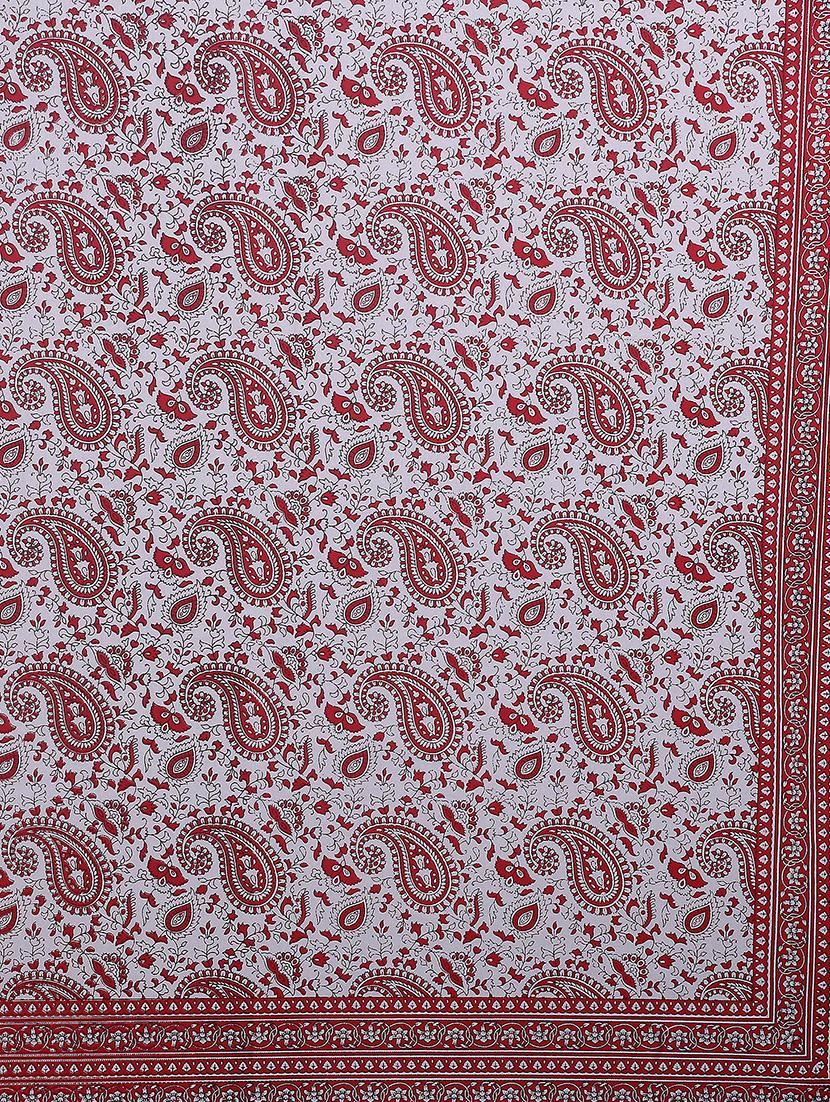cotton super king size bedsheet with 2 pillow covers - 17422959 - Zoom Image - 4