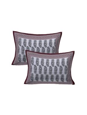 cotton super king size bedsheet with 2 pillow covers - 17422966 - Standard Image - 2
