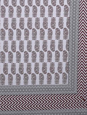 cotton super king size bedsheet with 2 pillow covers - 17422967 - Standard Image - 4