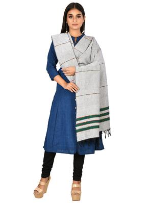 grey cotton shawl - 17423157 - Standard Image - 2