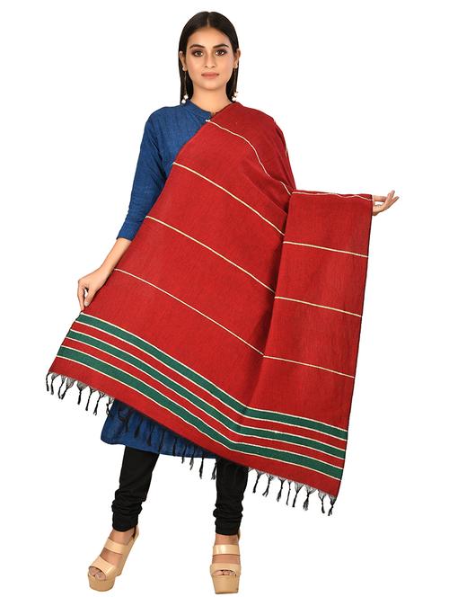 brown cotton shawl - 17423159 - Standard Image - 1