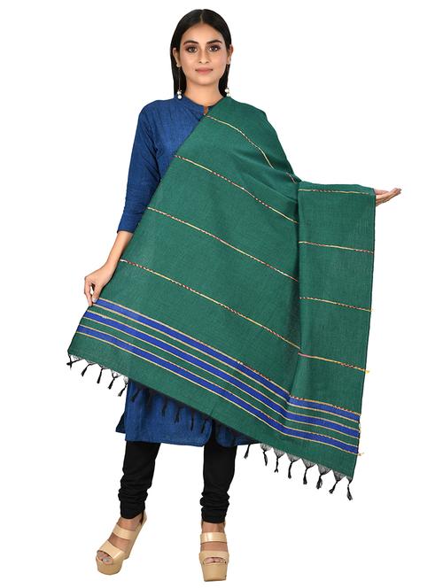 green cotton shawl - 17423160 - Standard Image - 1