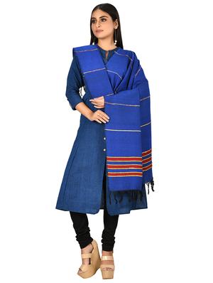 blue cotton shawl - 17423161 - Standard Image - 2