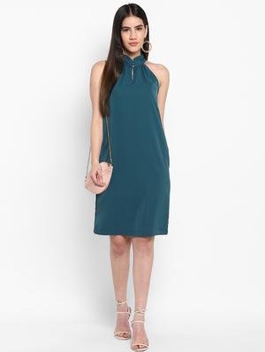halter neck sheath dress - 17423181 - Standard Image - 4